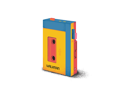 Vintage Object - Walkman art design editorial illustration vintage