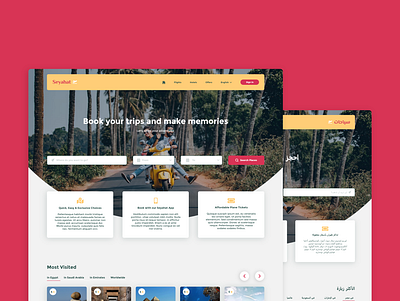 Seyahat Website app booking design travel ui ux web website