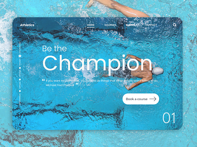 Athletics - Web Page adobexd athletics champion champions championship design ui ux web webdesign website