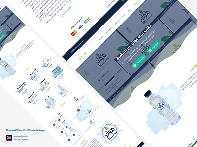 Mawared Water Co. Website Redesign adobexd dailyui dailyuidesign design mawared mobile ui redesign redesign concept ui ux uxdesign water web webdesign website