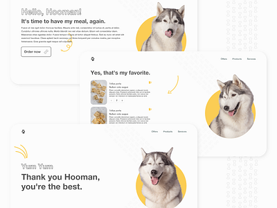 Dogs Food Website Design