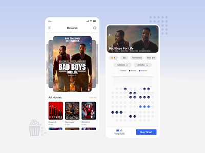 Book a Movie Mobile Design