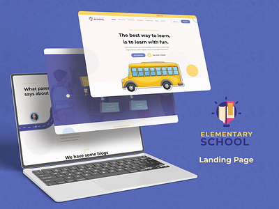 School Landing Page Design. adobexd dailyui dailyuichallenge design landingpage school schoolwebsite ui ux uxdesign webdesign website websitedesign