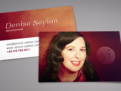 Corporate Design for Opera Singer business card corporate design fine opera