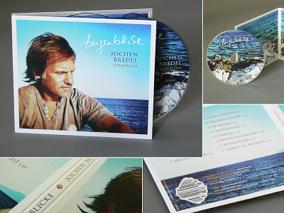 CD »Augenblicke« by Jochen Bredel cd cover musician packaging piano