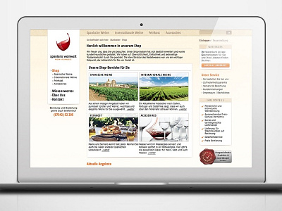 Webdesign for Spaniens Weinwelt