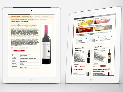 Webdesign for Spaniens Weinwelt frontend design ui design webdesign website wine