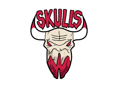Bulls bulls chicago design halloween illustration sports stickers vector