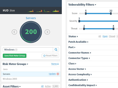 Sidebar UI Exploration exploration infosec kenna kenna security sidebar slider ui user interface wip