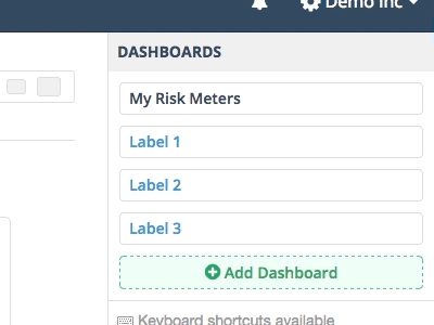 Kenna Dashboard Refresh dashboard drag and drop kenna kenna security ui ux web app