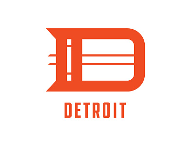 Detroit d ddc hardware detroit letterform logo lost type sticker type