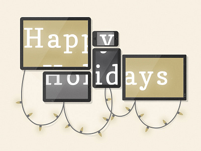 Happy Holidays card christmas happy holidays holiday lights screens