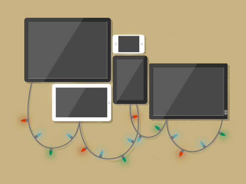 Happy Holidays (Final Colors) card christmas happy holidays holiday lights screens
