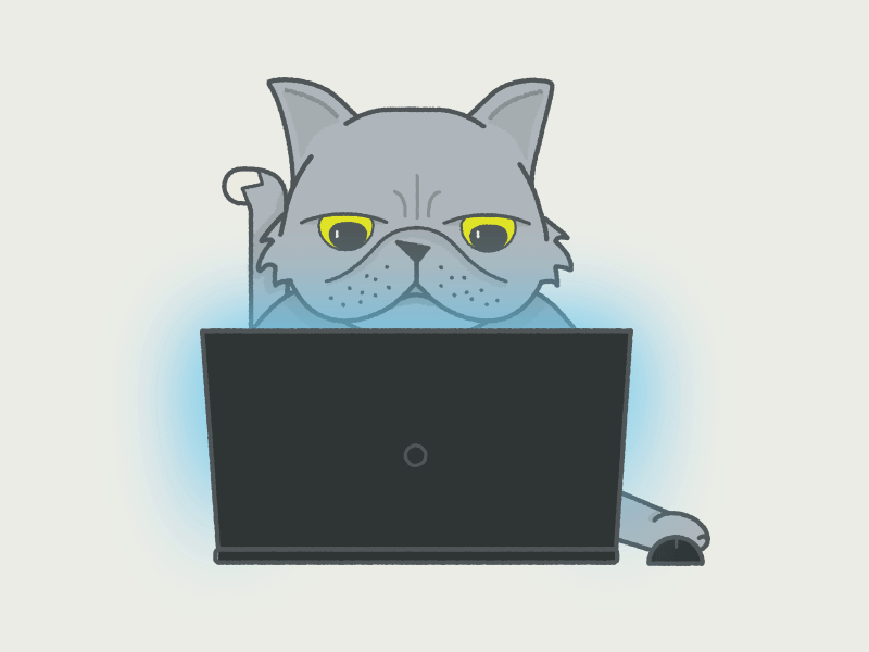 Cat Jokes cat computer internet vector