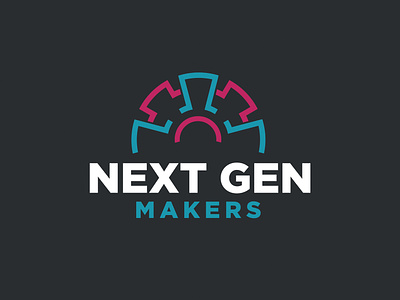 Next Gen Makers Logo industrial branding logo design