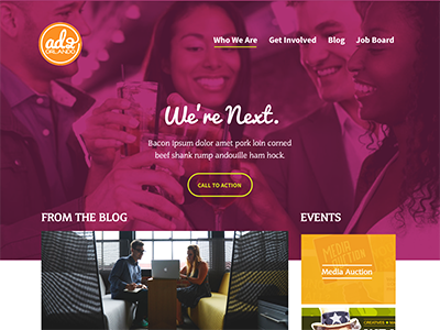 Ad 2 Homepage Retake design non profit ui web