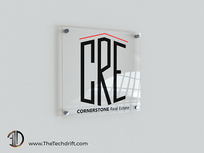 Cornerstone Real Estate Logo brand identity branding design emblem illustration logo design logodesign real estate logo thetechdrift