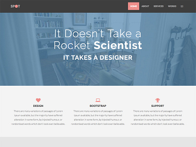 Spot - Free Bootstrap 3 Theme