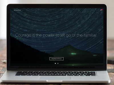 Alvarez is Leaving business design landing page startup ui web website
