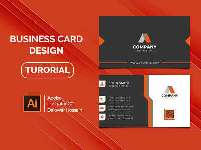 Professional Business Card Design in Adobe Illustrator CC background background art background design basic design business card graphicdesign business card design cs6 design illustration illustrator illustrator cc tuitorial vector vector art video visiting card visiting card design visitingcard visual design youtube