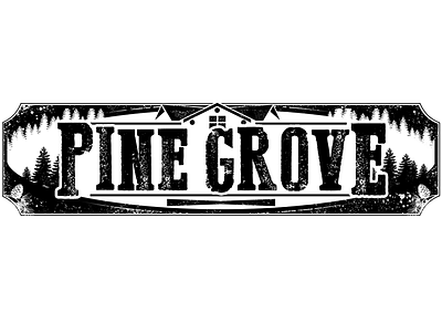 Pine Grove branding identity sign