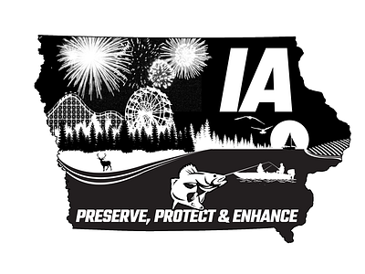 Iowa Great Lake Association design t shirt