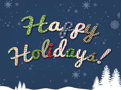 Happy Holidays design graphic