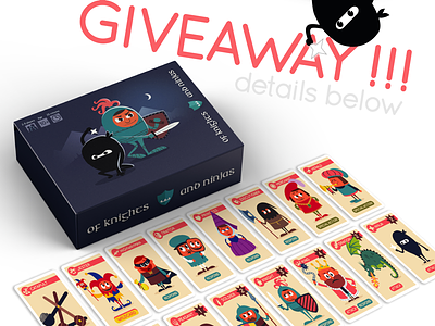 Win Of Knights and Ninjas on Facebook or Instagram battle card game family free gems kingdom knights ninjas princess