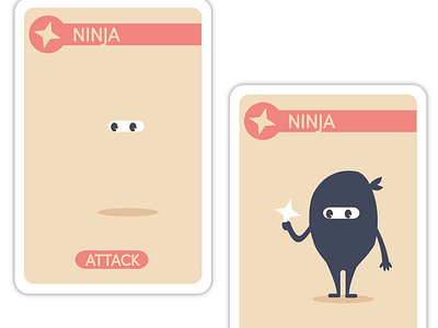 What says Ninja better? attack card game family game mask medieval ninja ninja star shadow