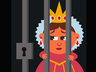 Get the Queen out of stretch goal prison castle crown dungeon kickstarter medieval prison queen rule stretch goal