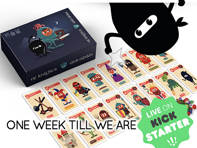 Of Knights and Ninjas launching on Kickstarter Feb 11th!