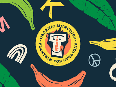 Monkey branding design food graphic design guatemala illustration logo monkey munchies organic vector