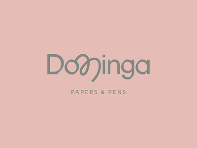 Dominga | Papers & Pens branding design guatemala illustration lettering logo monogram typography vector