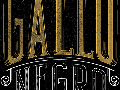 Proposal | Gallo Negro Logo bar gallo negro gold logo texture typography