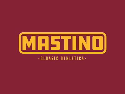 MASTINO athletics branding gym logo type varsity