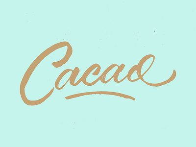 Cacao | Rejected branding brush pen cacao calligraphy guatemala handmade font texture vector