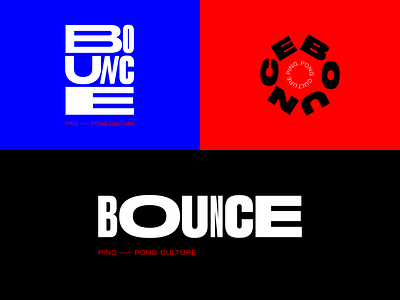 Bounce | Ping-Pong Culture brandin branding culture design guatemala logodesign pingpong typography