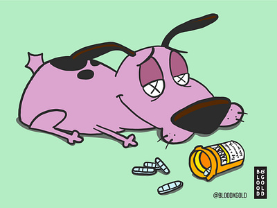 Just Relax addiction anxiety cartoon courage digitalart drawing drugs illustration macabre parody pharmaceuticals