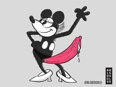 minnie mouse smoking weed