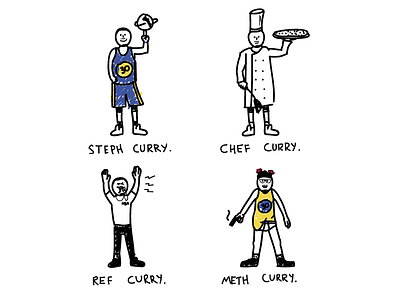 Chef Curry basketball design nba sketch
