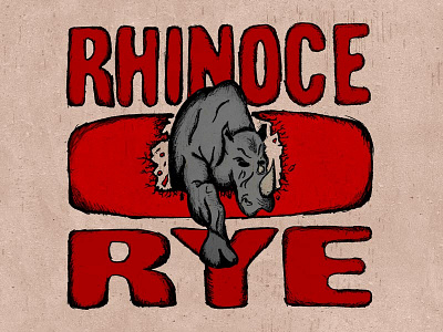 Rhinoce o Rye design icon logo logo design