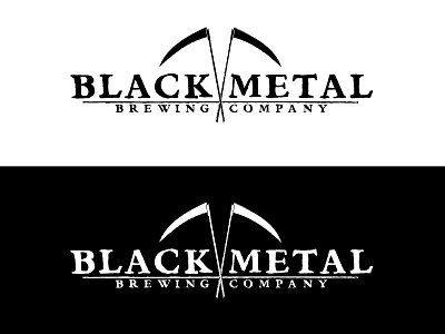 Black Metal branding design icon logo