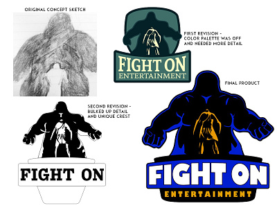 Fight On Entertainment - Thought Process branding design logo