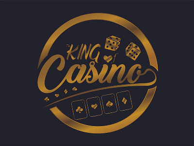 The King Of Casino branding business casino casino games casinos company design gambler gambling icon logo typography vector