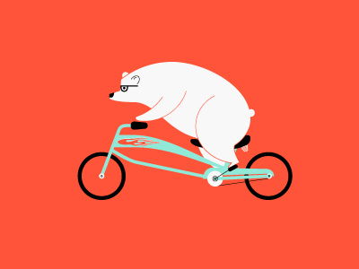 Hipster bear animals bear bicycle bike funny hipster illustration vector