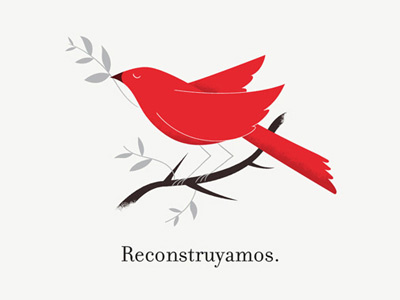 Reconstruyamos animal bird illustration mexico politics rebuild