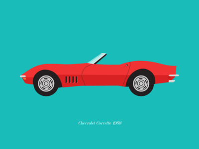 Chevrolet Corvette 1968 1960s car chevrolet corvette illustration vector