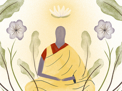 Shima buddhism illustration illustration art illustration design monk photoshop religion religious