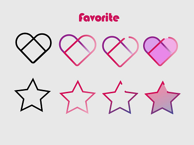 Icons app daily 100 challenge daily ui dailyui design favorite heart icons ui ui design uiux ux
