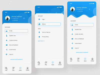 Job Apps Profile Design